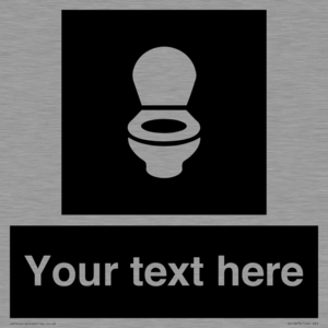 Custom information: black panel wc toilet